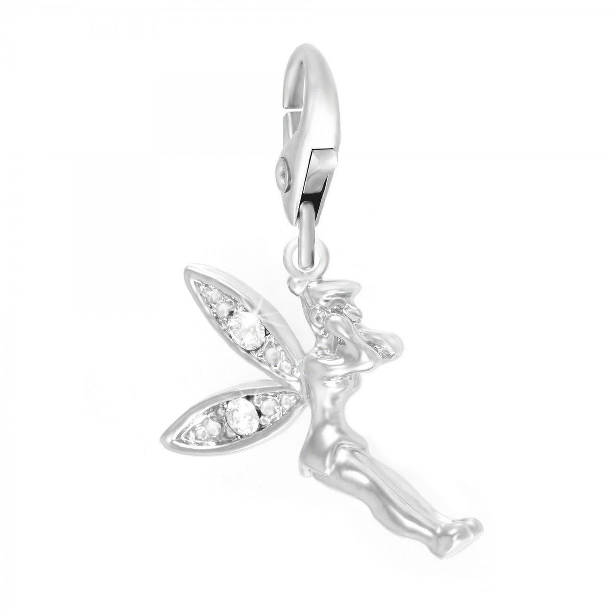 SC CRYSTAL Charm fée SC Crystal orné de Cristaux scintillants