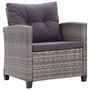Voir la diapositive 5 : VIDAXL Salon de jardin 6 pcs avec coussins Resine tressee Gris fonce
