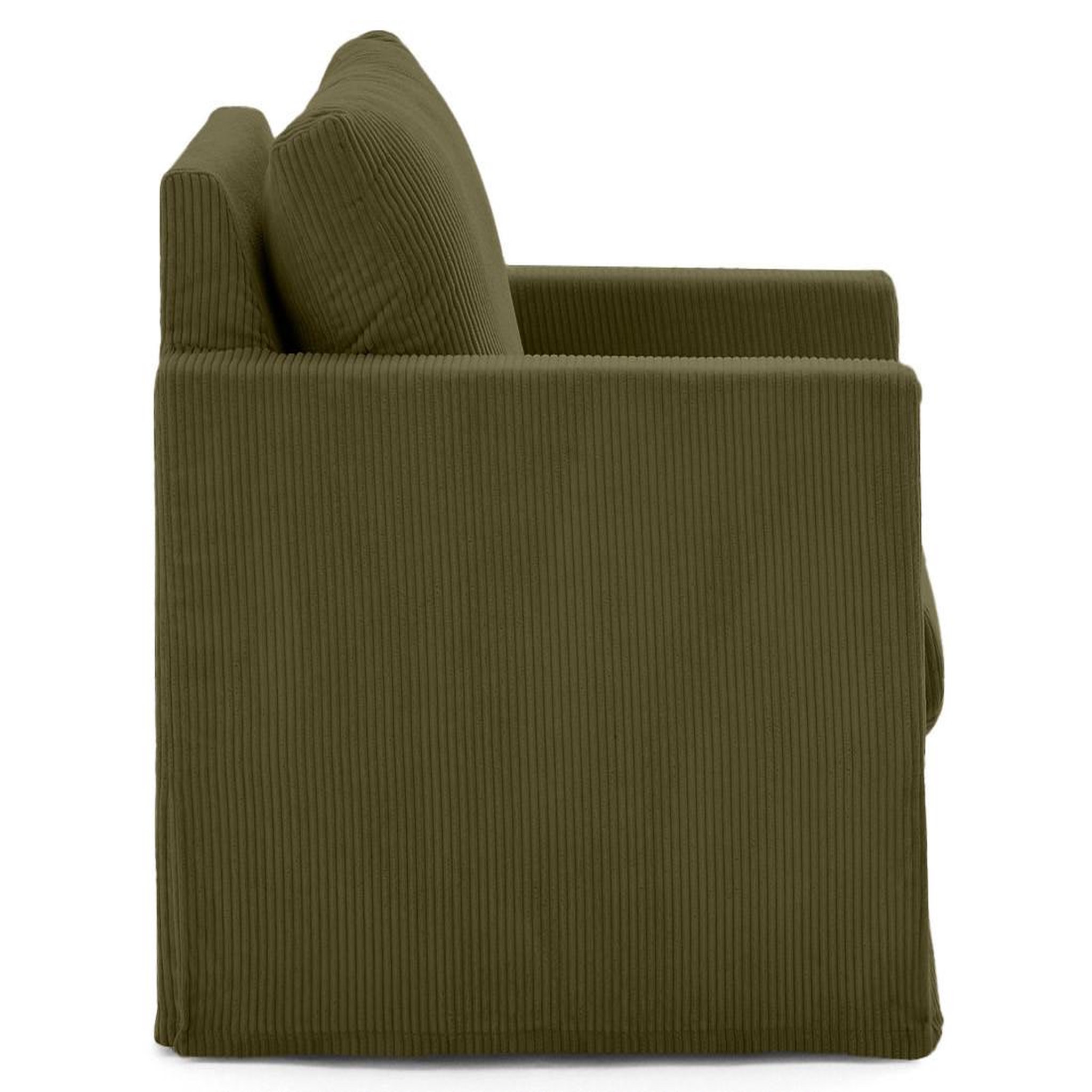 Voir la diapositive 4 : LISA DESIGN Serena - fauteuil déhoussable en velours côtelé
