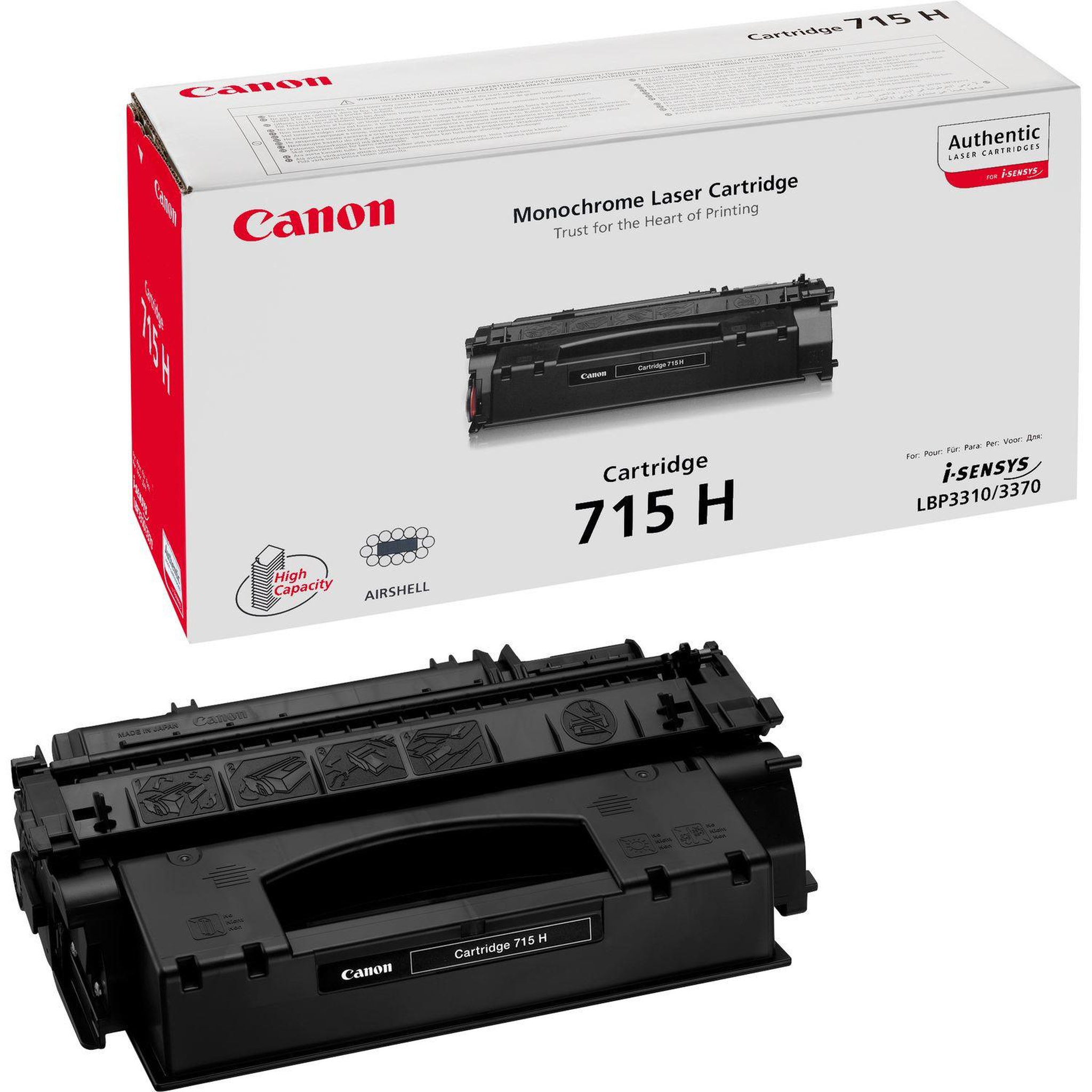 Voir la diapositive 1 : Canon Canon 715h cartouche de toner original noir