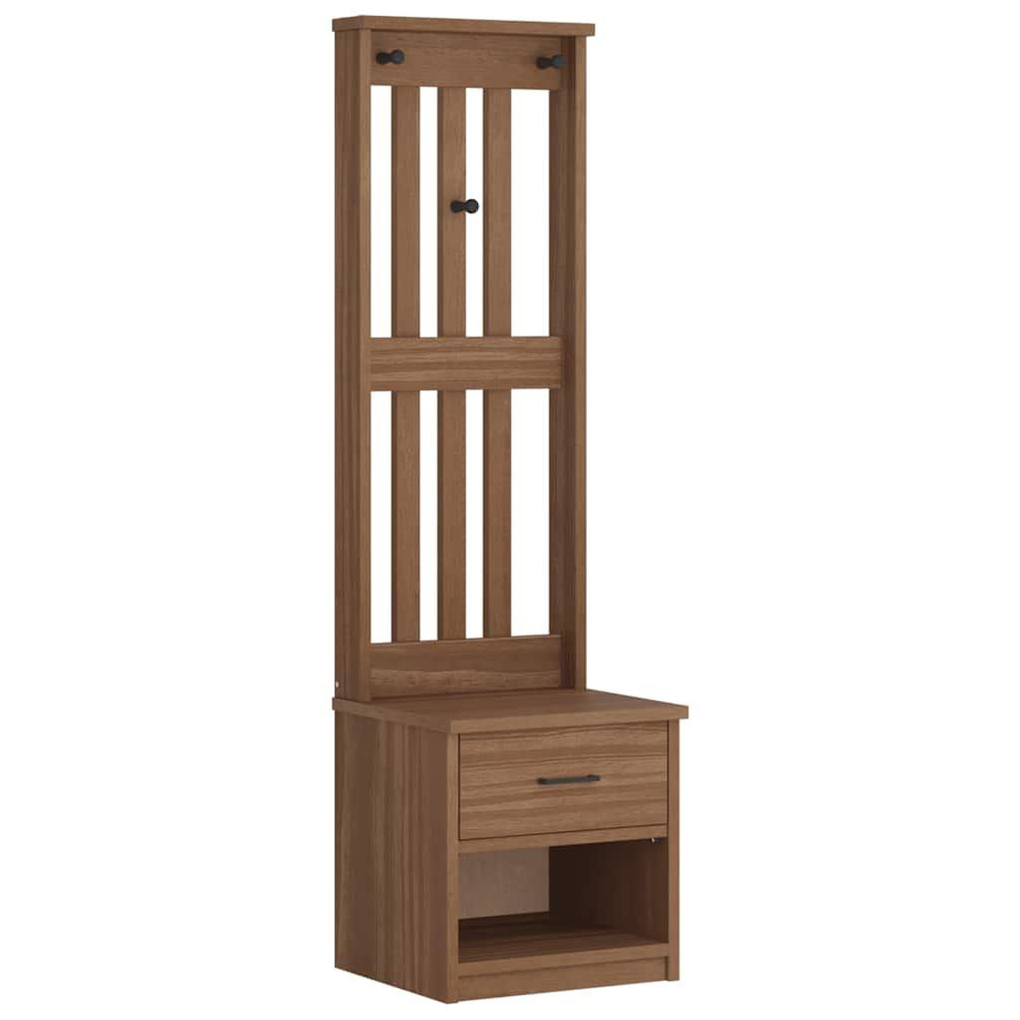 Voir la diapositive 2 : VIDAXL Portemanteau SANDENS 45x40x159,5 cm bois massif pin