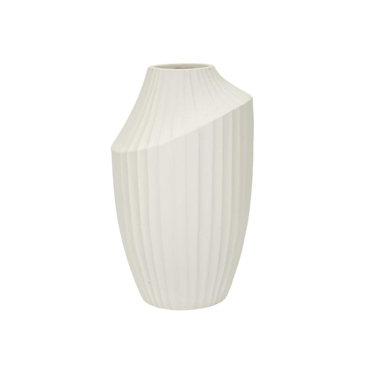 Paris Prix Vase Design Rainuré  Ice  38cm Crème