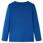 VIDAXL T-shirt enfants a manches longues bleu fonce 128