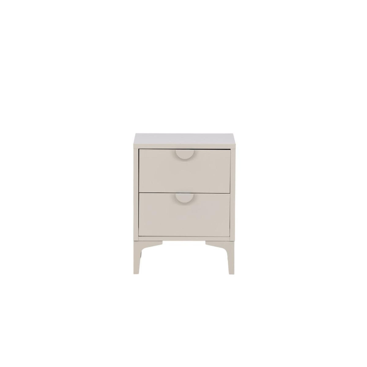 Paris Prix Table de Chevet 2 Tiroirs  Piring  60cm Beige