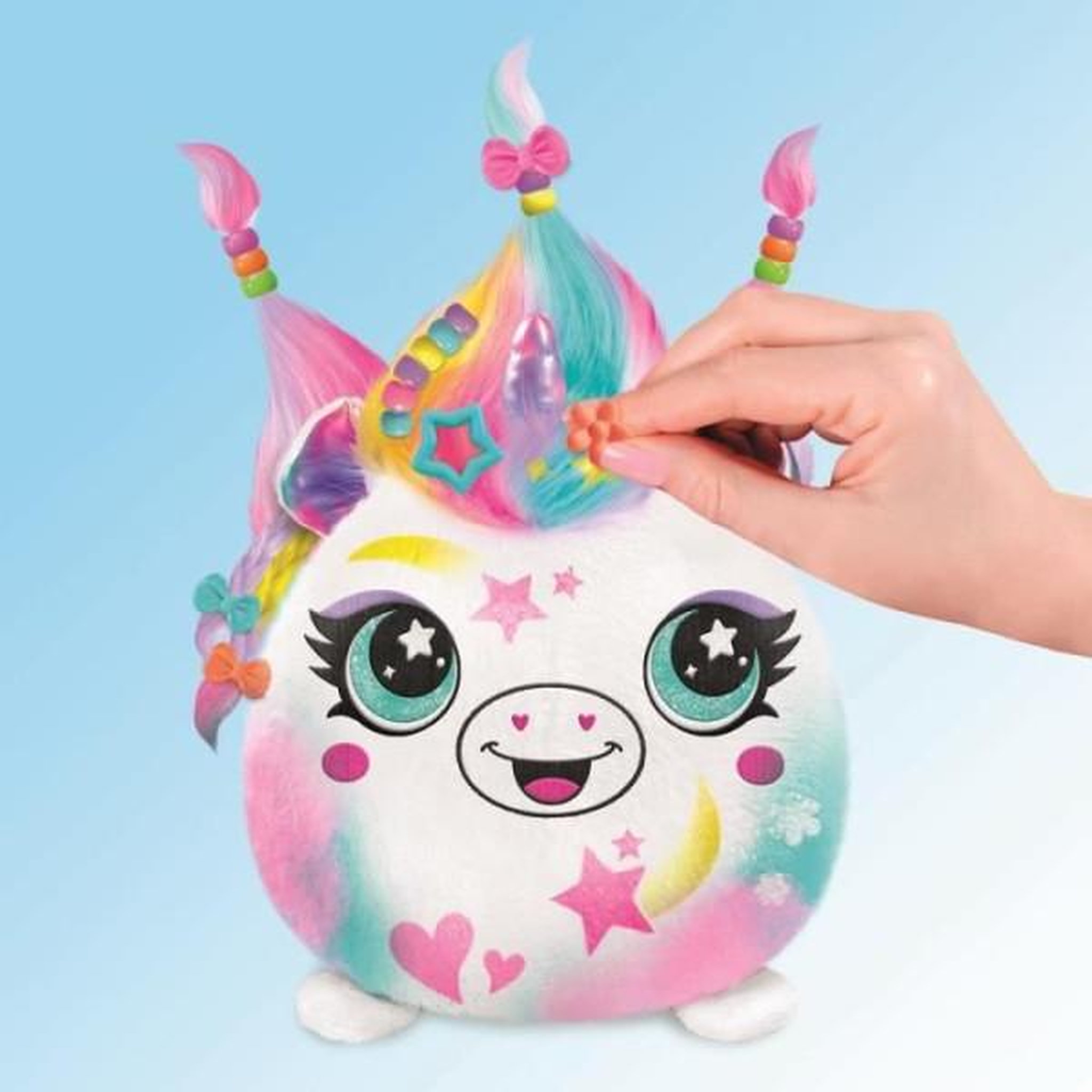 Voir la diapositive 5 : Canal Toys Canal toys - airbrush plush - peluche squishy hair'iffic  a coiffer et décorer avec spray électronique, feutres, -air 040- a