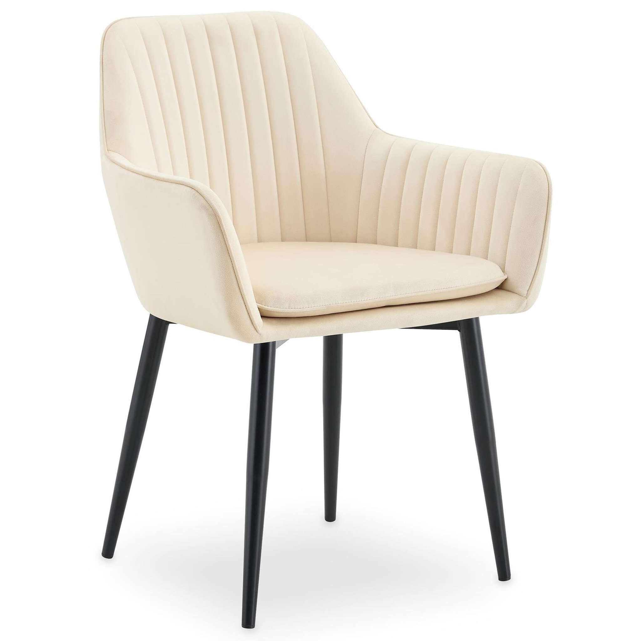 Voir la diapositive 3 : IDIMEX Lot de 2 chaises sienna de salle à manger en velours