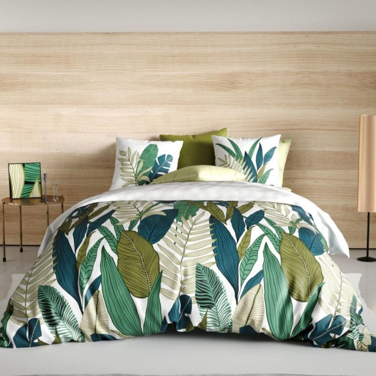 ATELIER DU COTON Housse de couette 240x260 Beleme + 2 taies coton 57 fils