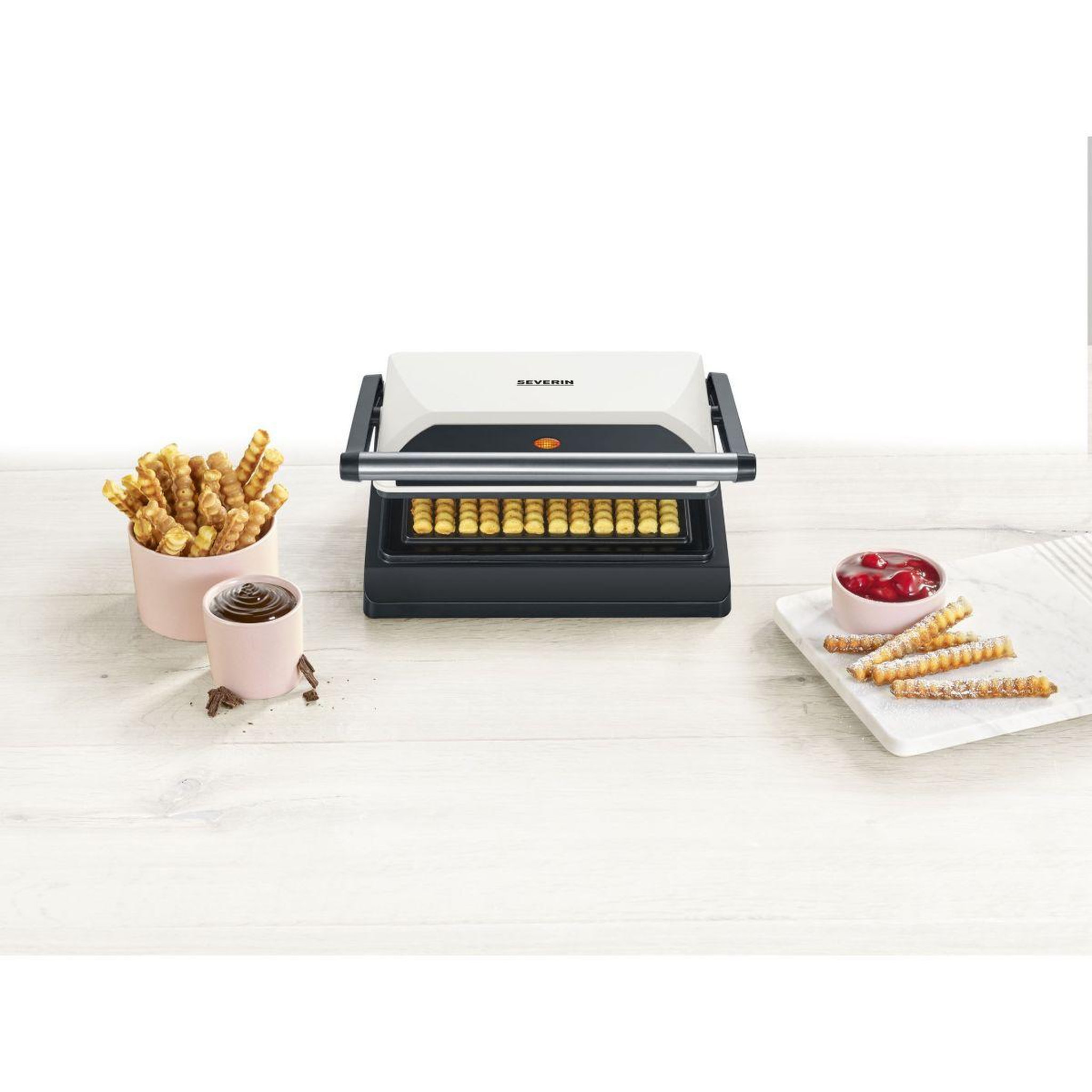 Voir la diapositive 2 : SEVERIN Gaufrier WA 2114 en forme de frites