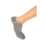 BJM Chaussette Protège-pieds - Lot de 3 - Anti-glisse intérieur - Sans bouclette - Fine - Coton - Invisible