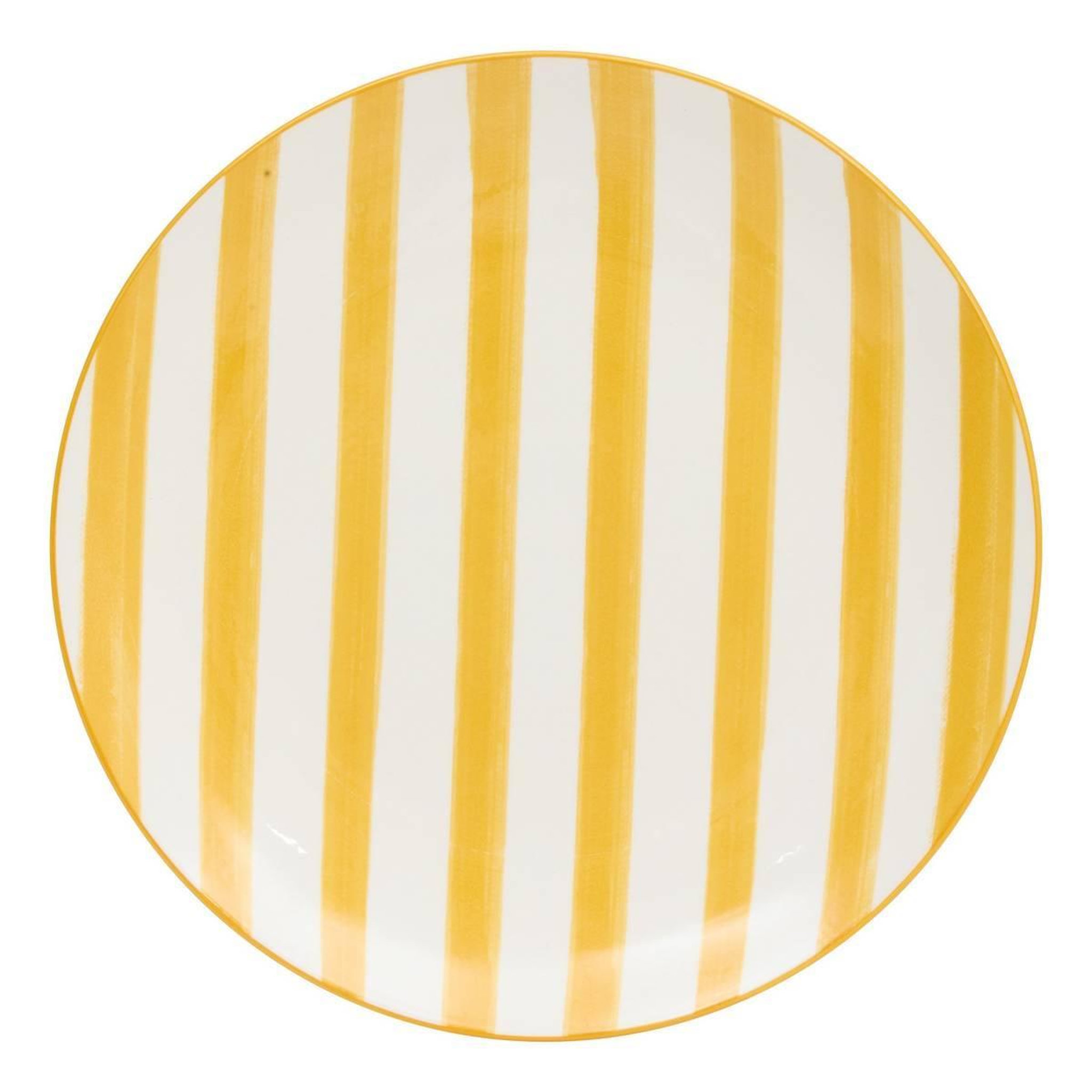 Voir la diapositive 2 : SECRET DE GOURMET Lot de 6 assiettes plates  charlie  27cm jaune