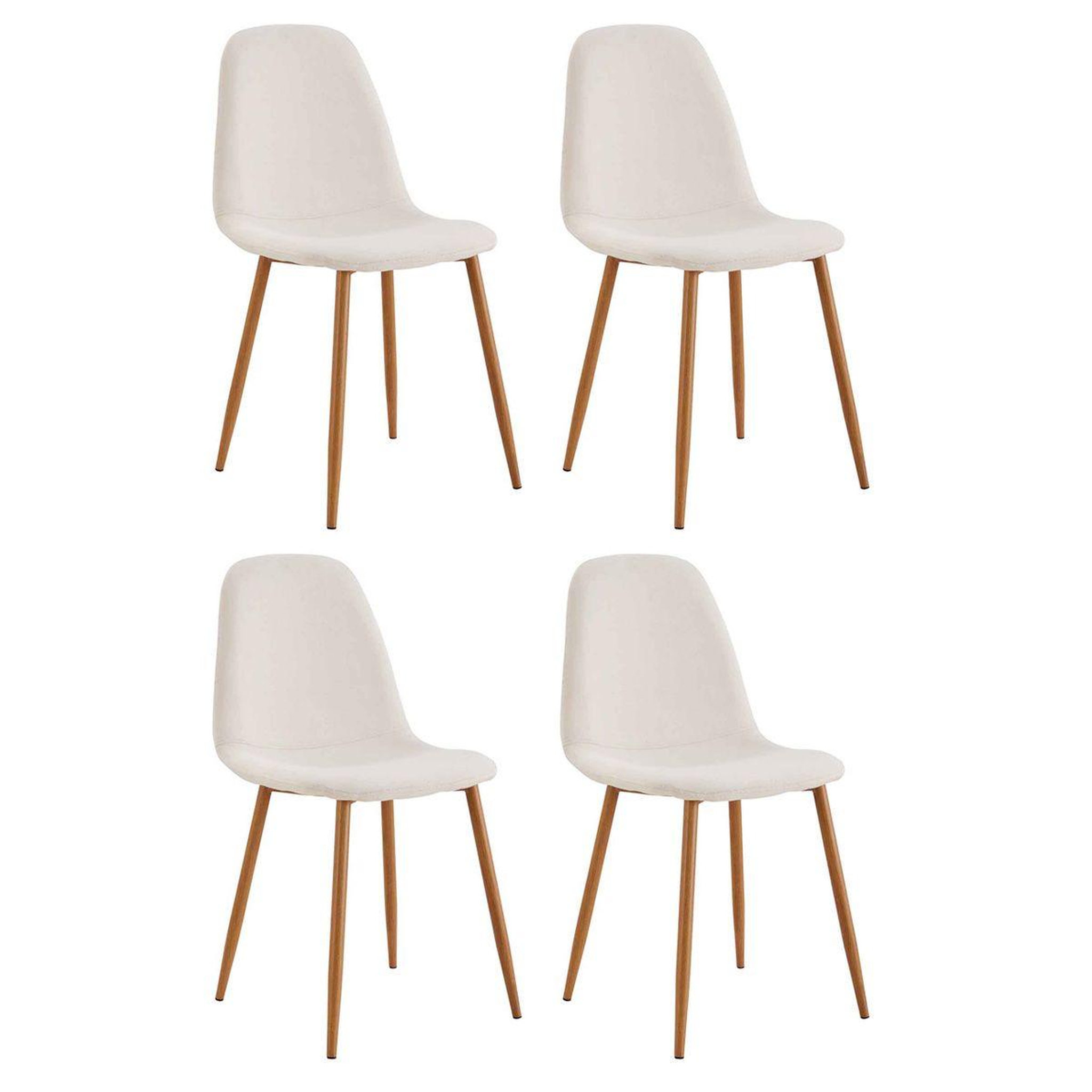 The Home Deco Factory Lot de 4 Chaises Design  Poésie  86cm Multicolore