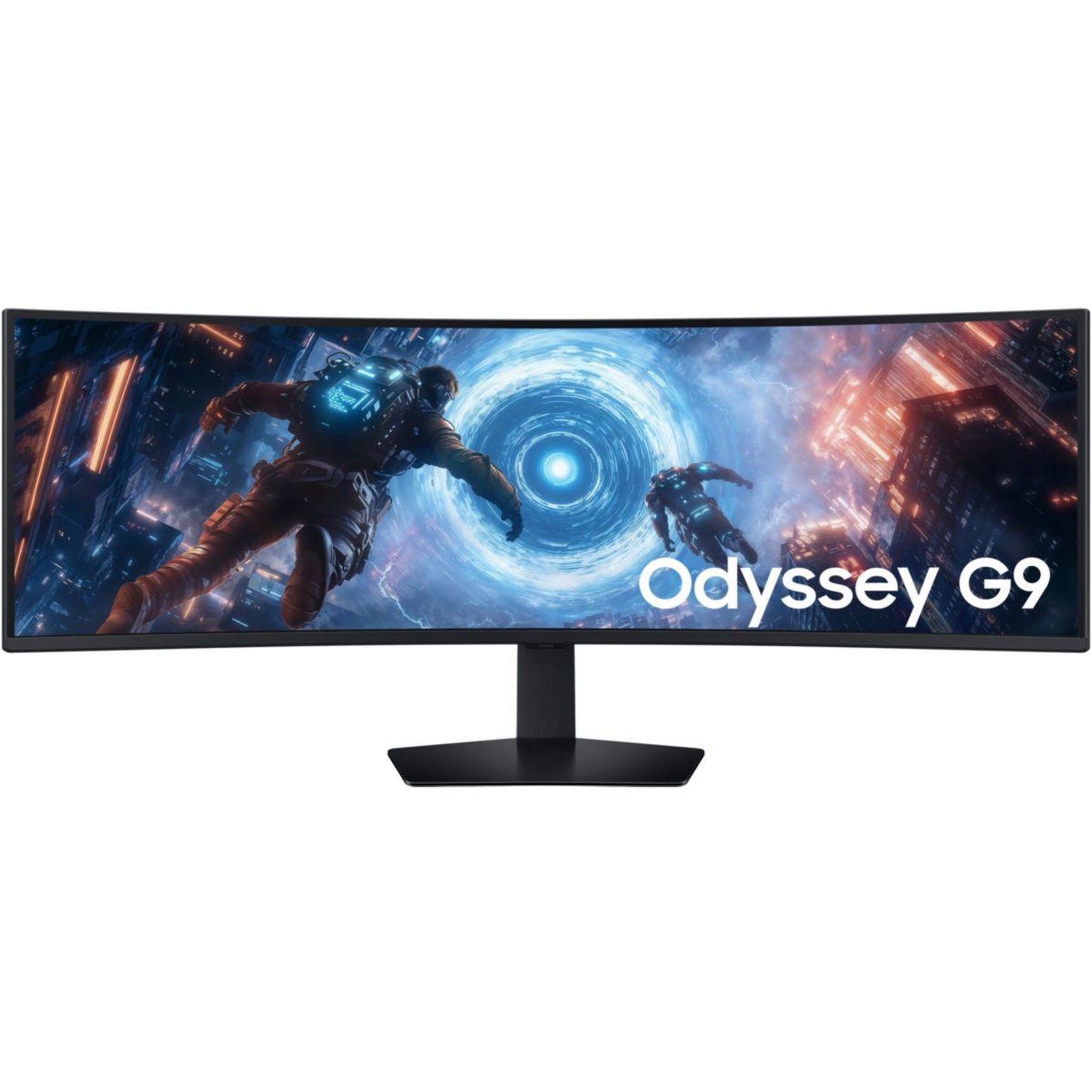 Samsung Ecran pc gamer odyssey g9 g91f 49  incurvé 1000r dqhd 144hz va hdr 600 hdmi 2.1 amd freesync
