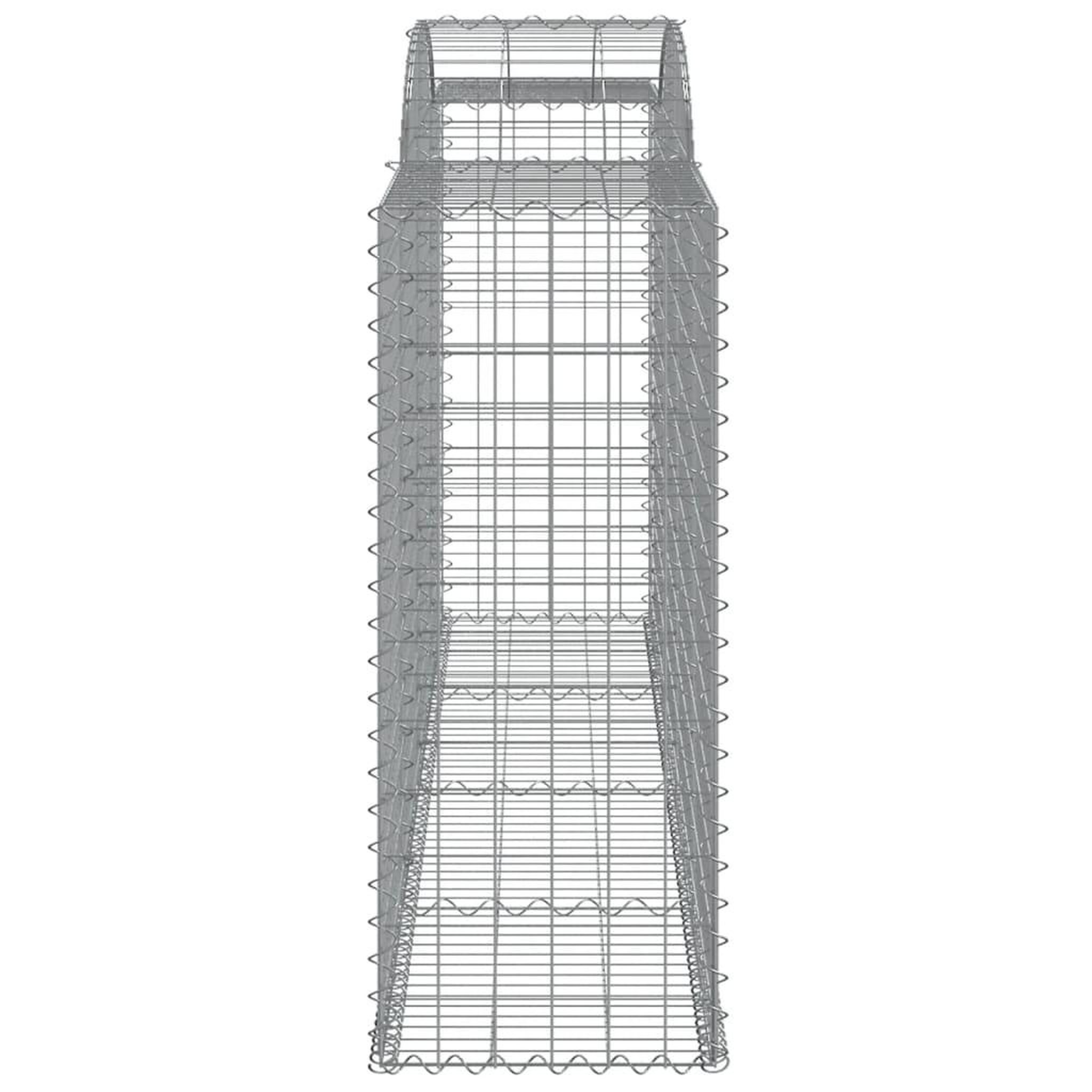 Voir la diapositive 5 : VIDAXL Paniers a gabions arques 2 pcs 300x50x120/140 cm fer galvanise