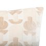 Voir la diapositive 2 : ATMOSPHERA Coussin Jacquard en Velours  Luna  40x40cm Beige Lin