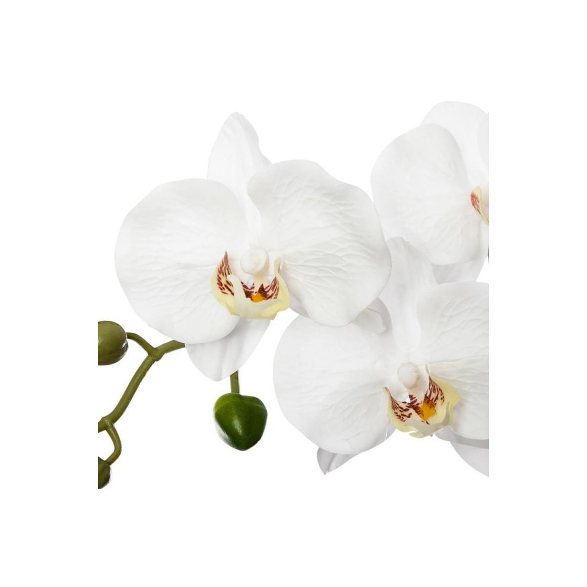 Voir la diapositive 2 : ATMOSPHERA Fleur artificielle en pot  orchidée  53cm gris