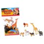  6 animaux de la jungle animal en plastique jouet enfant