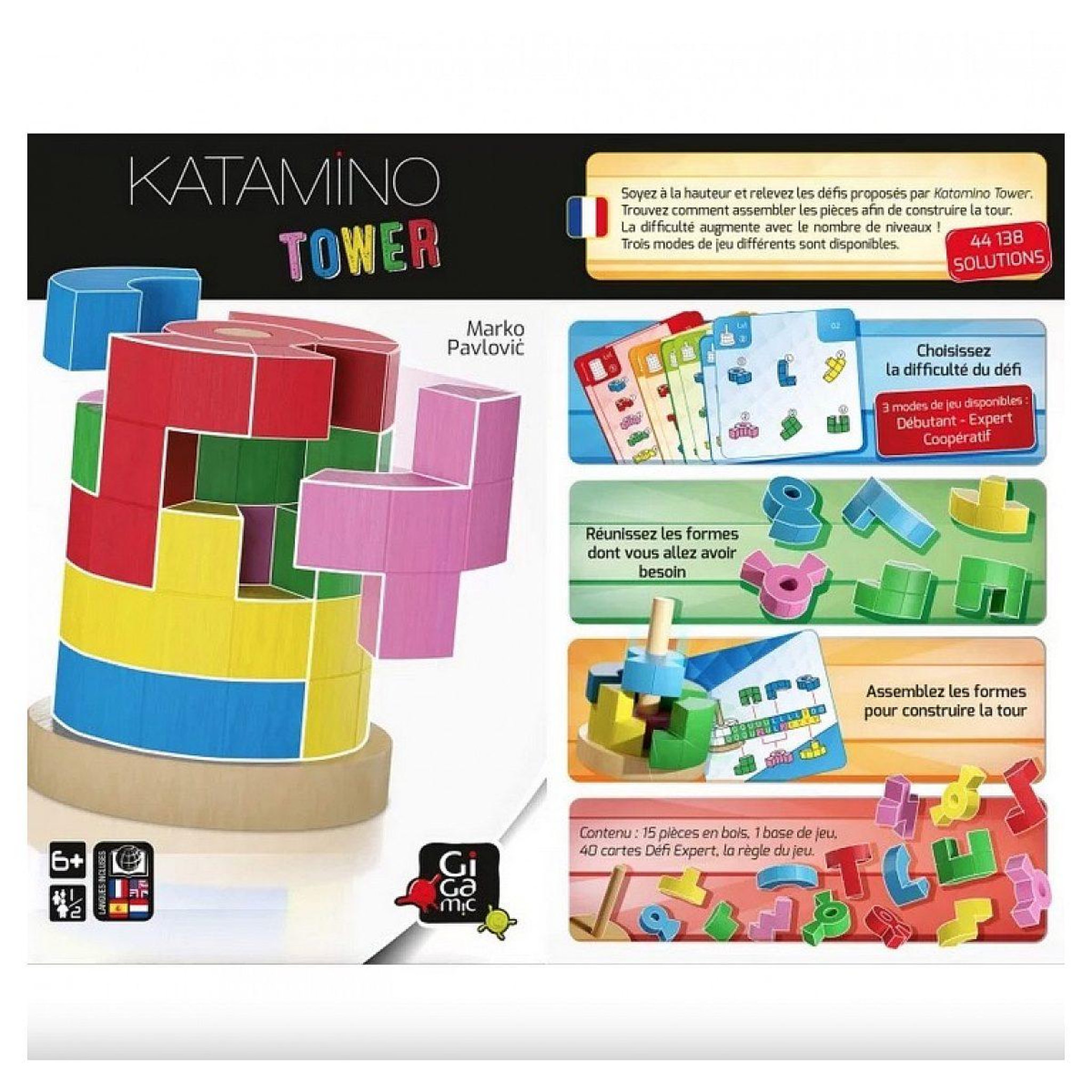 Voir la diapositive 3 : Gigamic Katamino tower - puzzle et casse tete