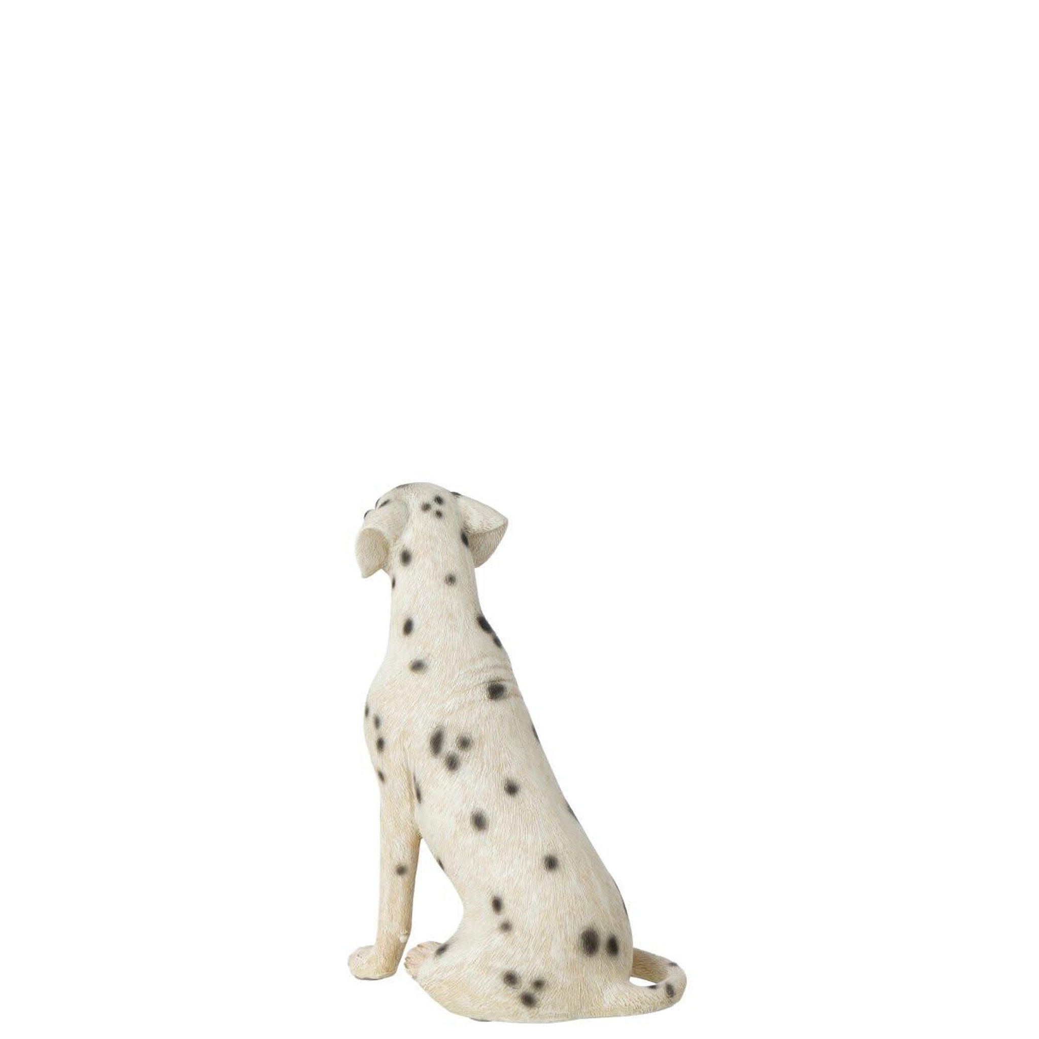 Voir la diapositive 3 : J-LINE Statuette déco dalmatien assis  bruna  35cm blanc