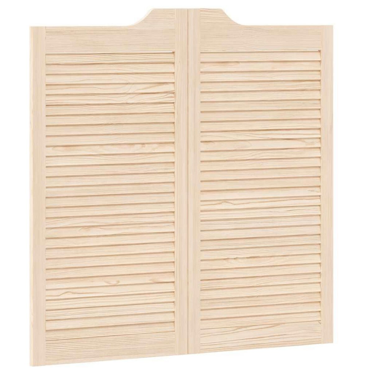 VIDAXL Portes battantes a persiennes 1paire 100x100 cm bois massif Pin