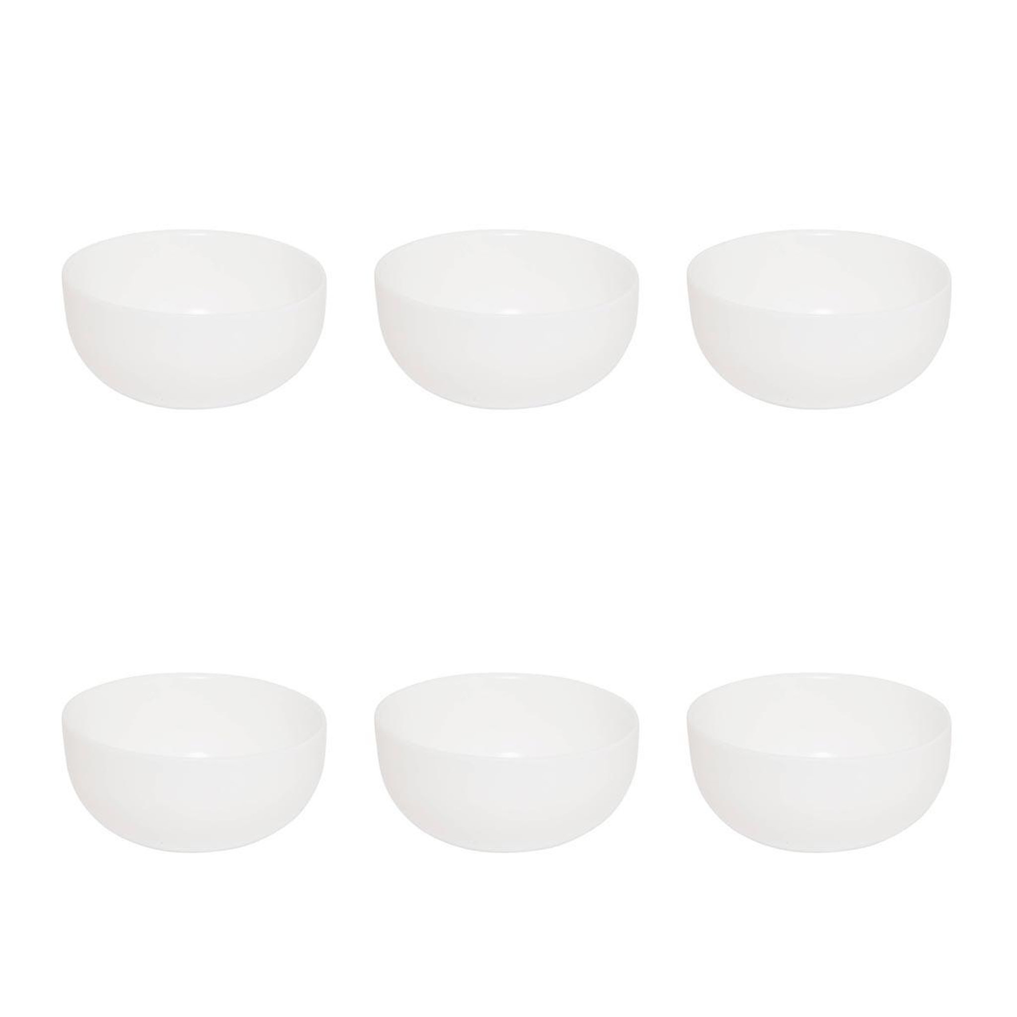 SECRET DE GOURMET Lot de 6 bols  mathilde  15cm blanc