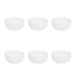 SECRET DE GOURMET Lot de 6 Bols  Mathilde  15cm Blanc