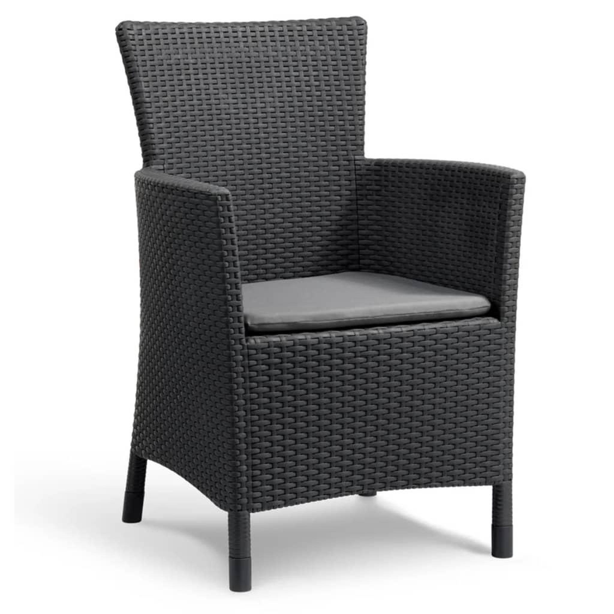 Voir la diapositive 1 : Keter Keter Chaise de salle a manger de jardin Iowa graphite 215526