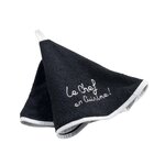 Douceur d'Intérieur Essuie-main rond Chef en cuisine - Noir