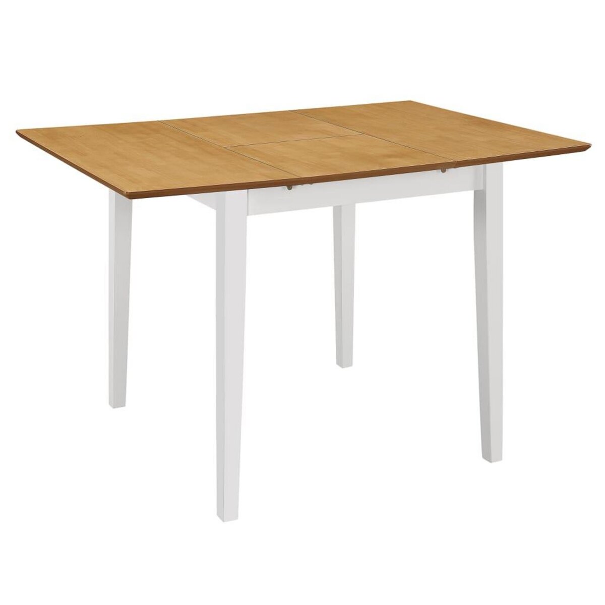 VIDAXL Table a dîner extensible Blanc (80-120) x 80 x 74 cm MDF