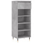 Voir la diapositive 2 : VIDAXL Armoire a chaussures Gris beton 40x36x105 cm Bois d'ingenierie