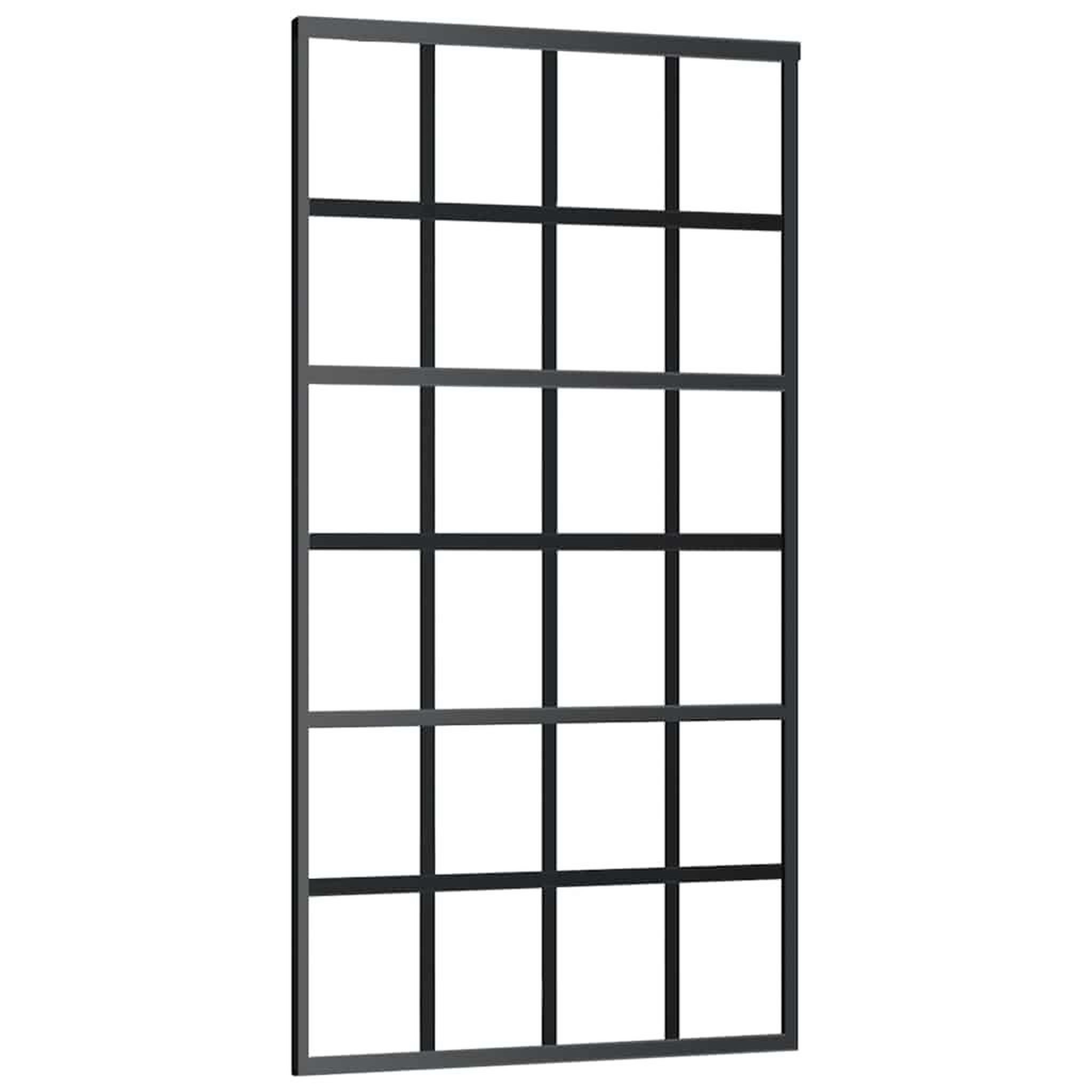 Voir la diapositive 5 : VIDAXL Porte coulissante kit de quincaillerie noir 102x205cm verre ESG