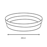 Eda Soucoupe Ø 28 cm pour pot Ø 40 cm - Blanc - Eda