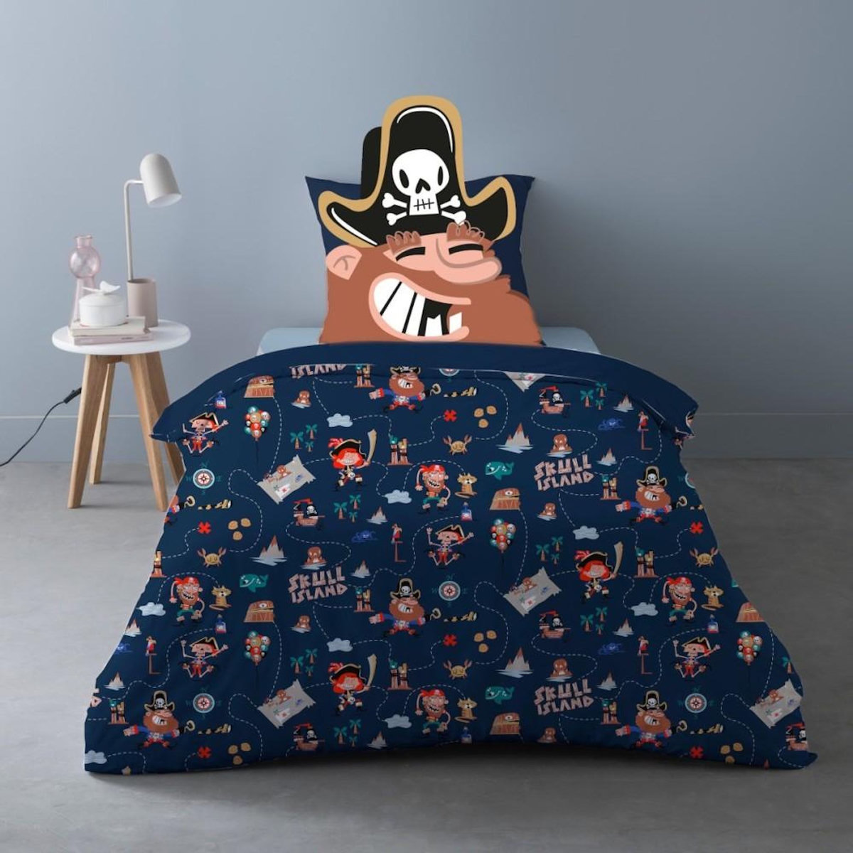 Dourev Housse de couette 140x200 Sparrow + 1 taie 100% coton