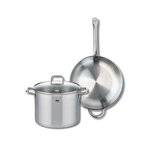 ELO Ensemble de 1 Poêle de cuisson 32 cm et 1 faitout 26 cm Elo Profi Citrin