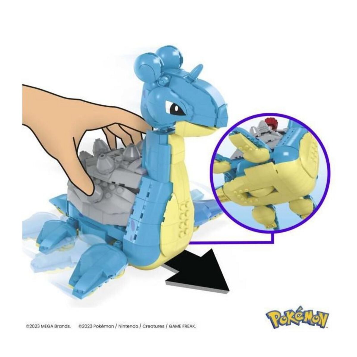 MEGA BLOKS POKEMON - LOKHLASS - MEGA - HKT26 - BRIQUES DE CONSTRUCTION MEGABLOKS LICENCE