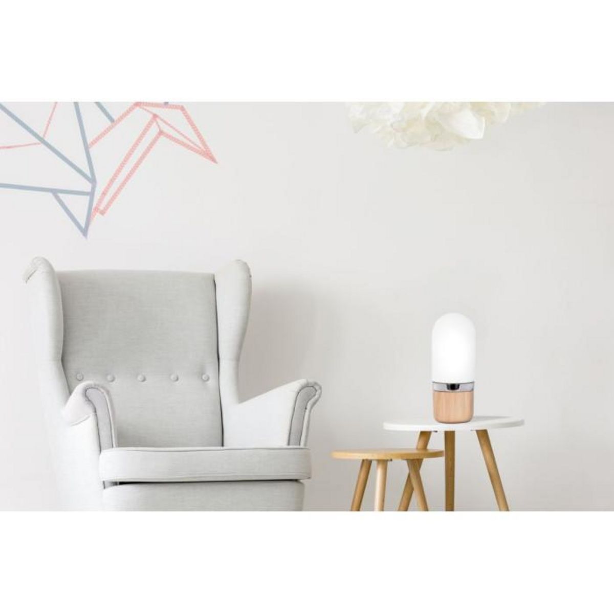 Paris Prix Lampe à Poser Design  Ganro  33cm Blanc
