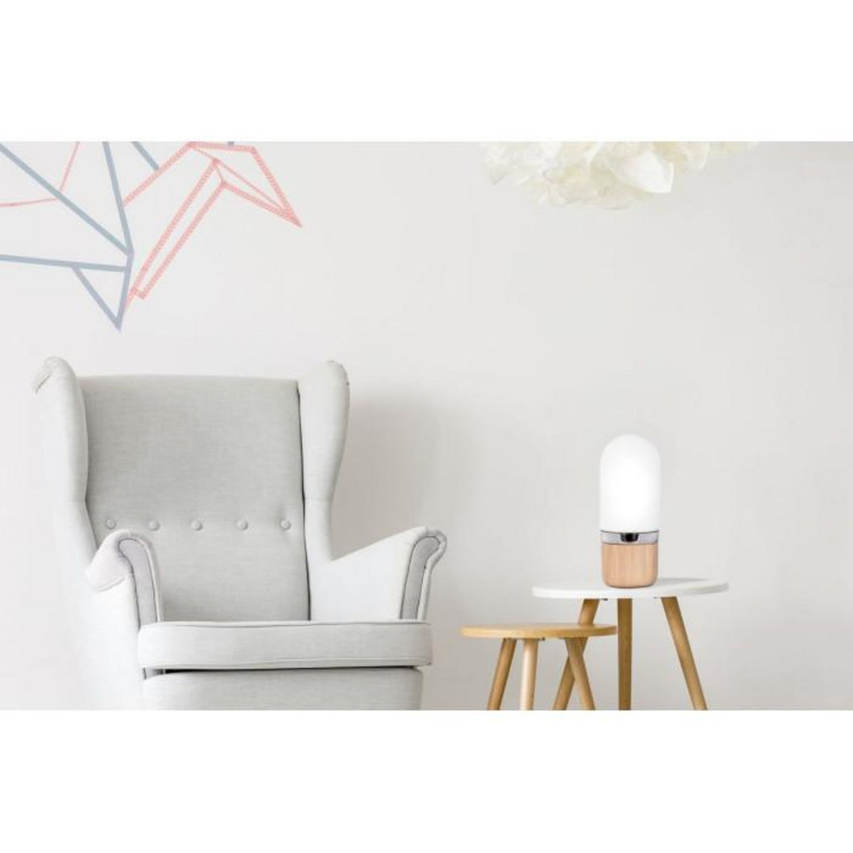 Paris Prix Lampe à Poser Design  Ganro  33cm Blanc