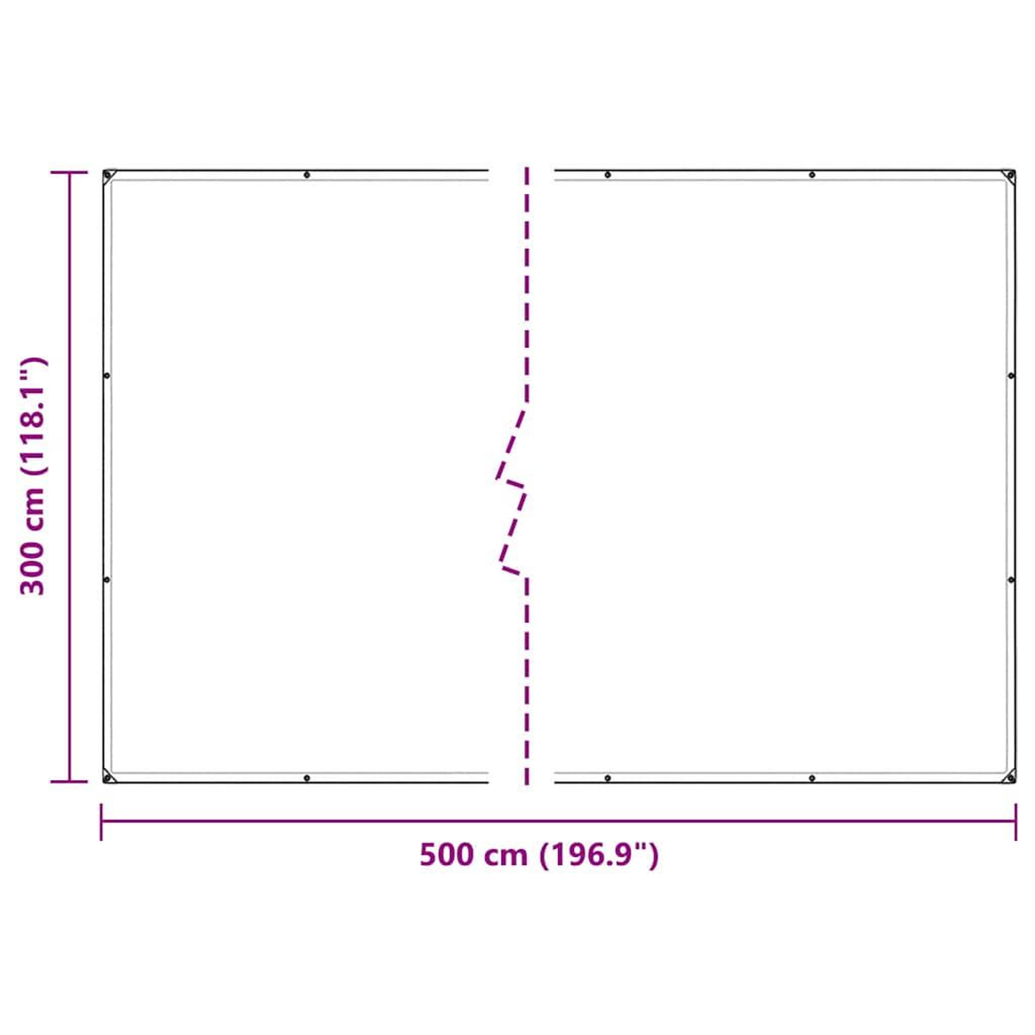 Voir la diapositive 6 : VIDAXL Couverture vegetale avec œillets 3x5 m PVC