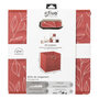 Voir la diapositive 5 : FIVE Lot de 6 boites de rangement en tissu Minimalist - 31x31x31cm - Rouge