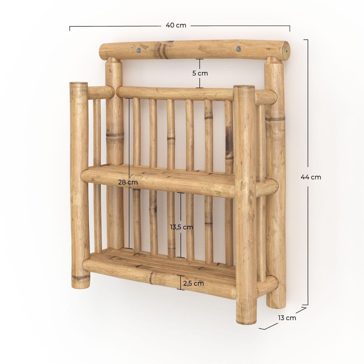 Rendez vous déco Petite étagère suspendue en bambou-Bami