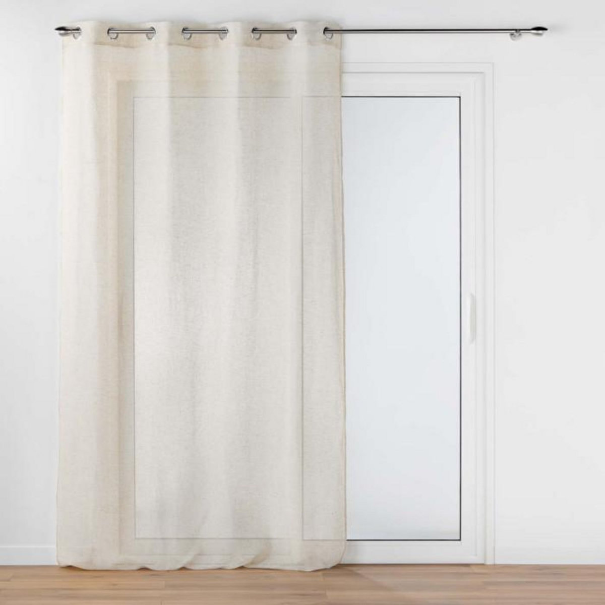 Paris Prix Rideau Voilage à Œillets  Aline  140x240cm Beige