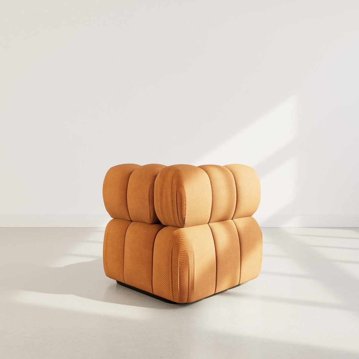 LISA DESIGN Ruby - module d'assise d'angle droit en velours texturé