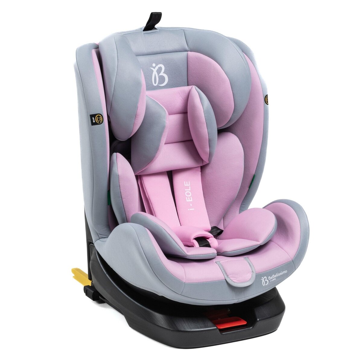 BEBELISSIMO BEBELISSIMO - Siège auto Isofix - pivotant 360 ° - groupe 0+/1/2/3 - (0-36kg) - i-EOLE - rose