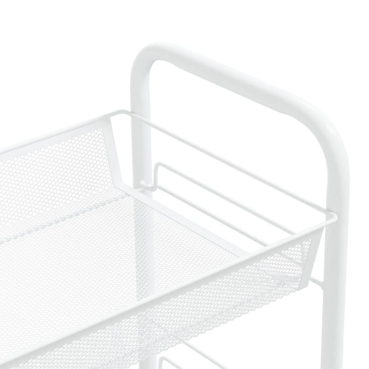 VIDAXL Chariot de cuisine a 5 niveaux Blanc 46x26x105 cm Fer