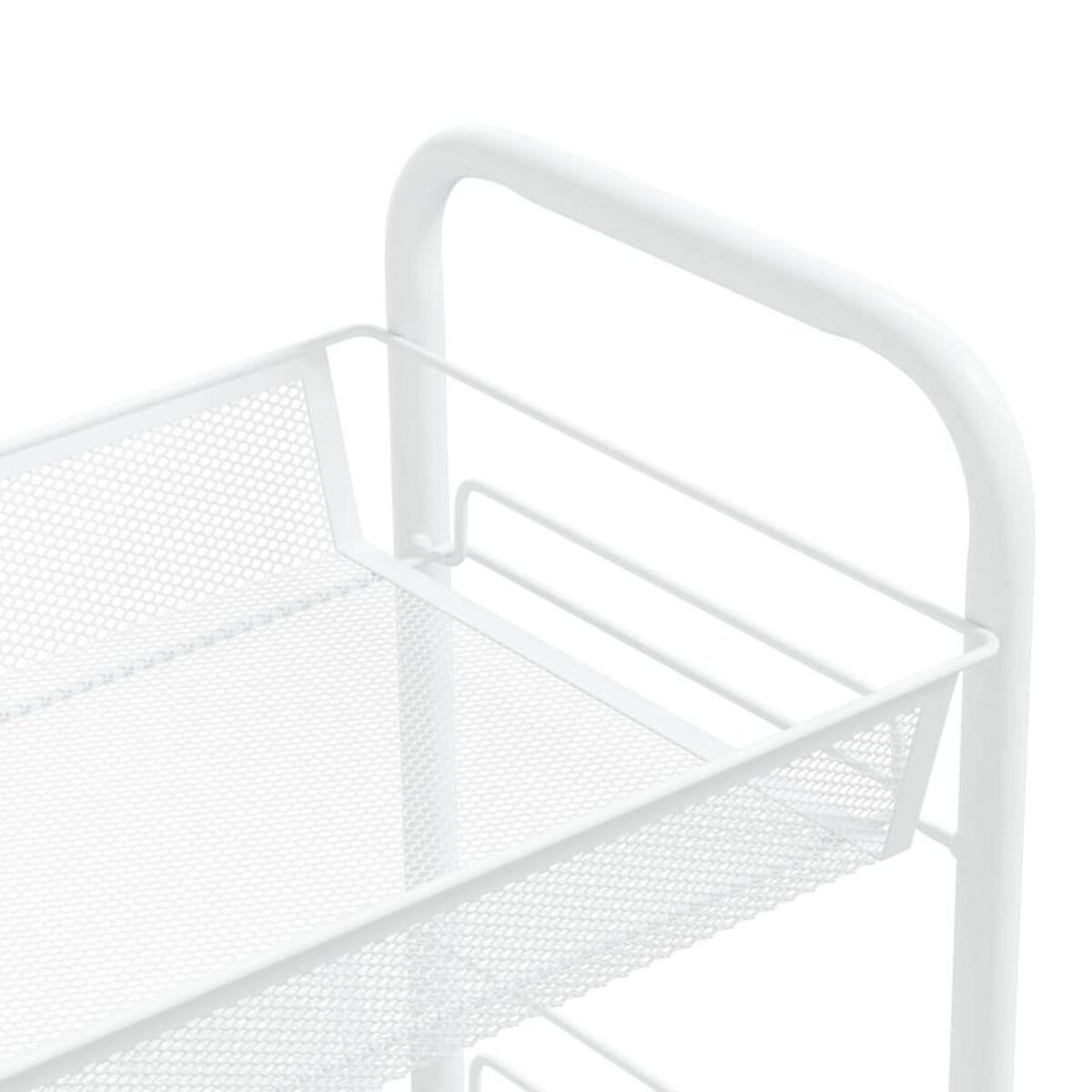 VIDAXL Chariot de cuisine a 5 niveaux Blanc 46x26x105 cm Fer