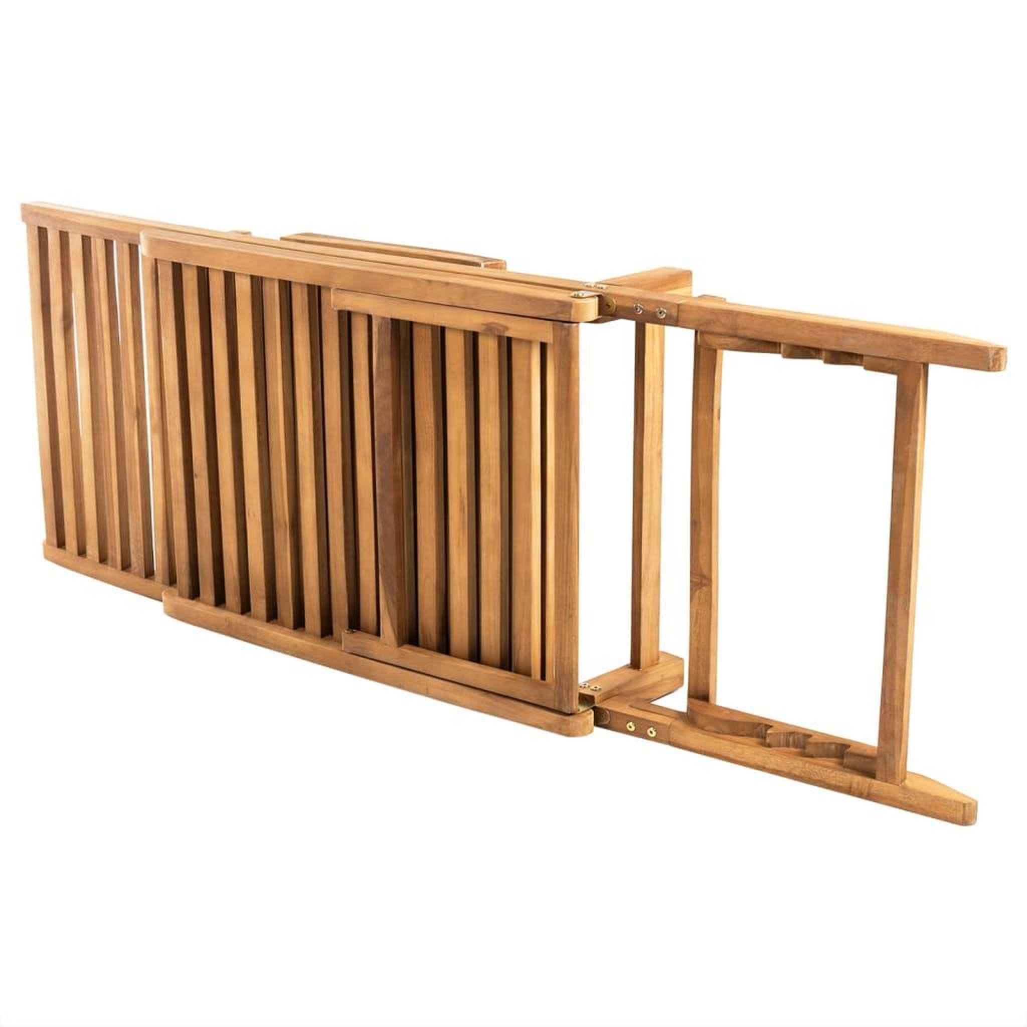 Voir la diapositive 3 : VIDAXL Chaise longue bois de teck solide