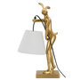 Voir la diapositive 1 : Paris Prix Lampe à Poser en Résine  Lapin  47cm Or & Blanc