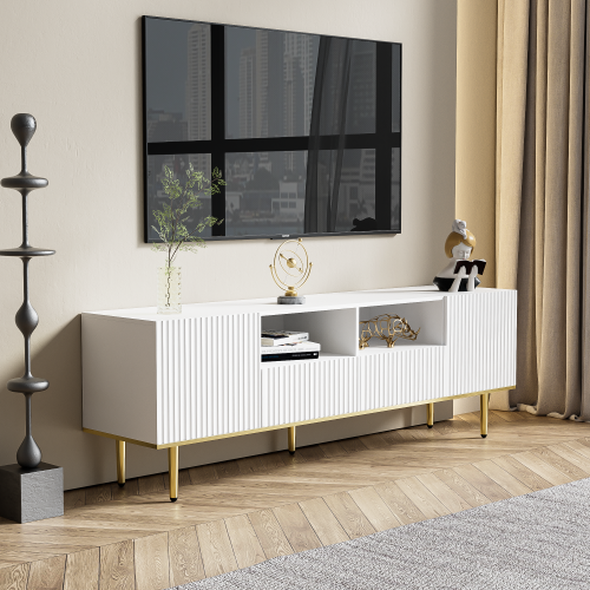 Voir la diapositive 4 : MERAX Meuble tv
