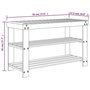 Voir la diapositive 6 : VIDAXL Etagere a chaussures 3 niveaux 70x27,5x45 cm bambou