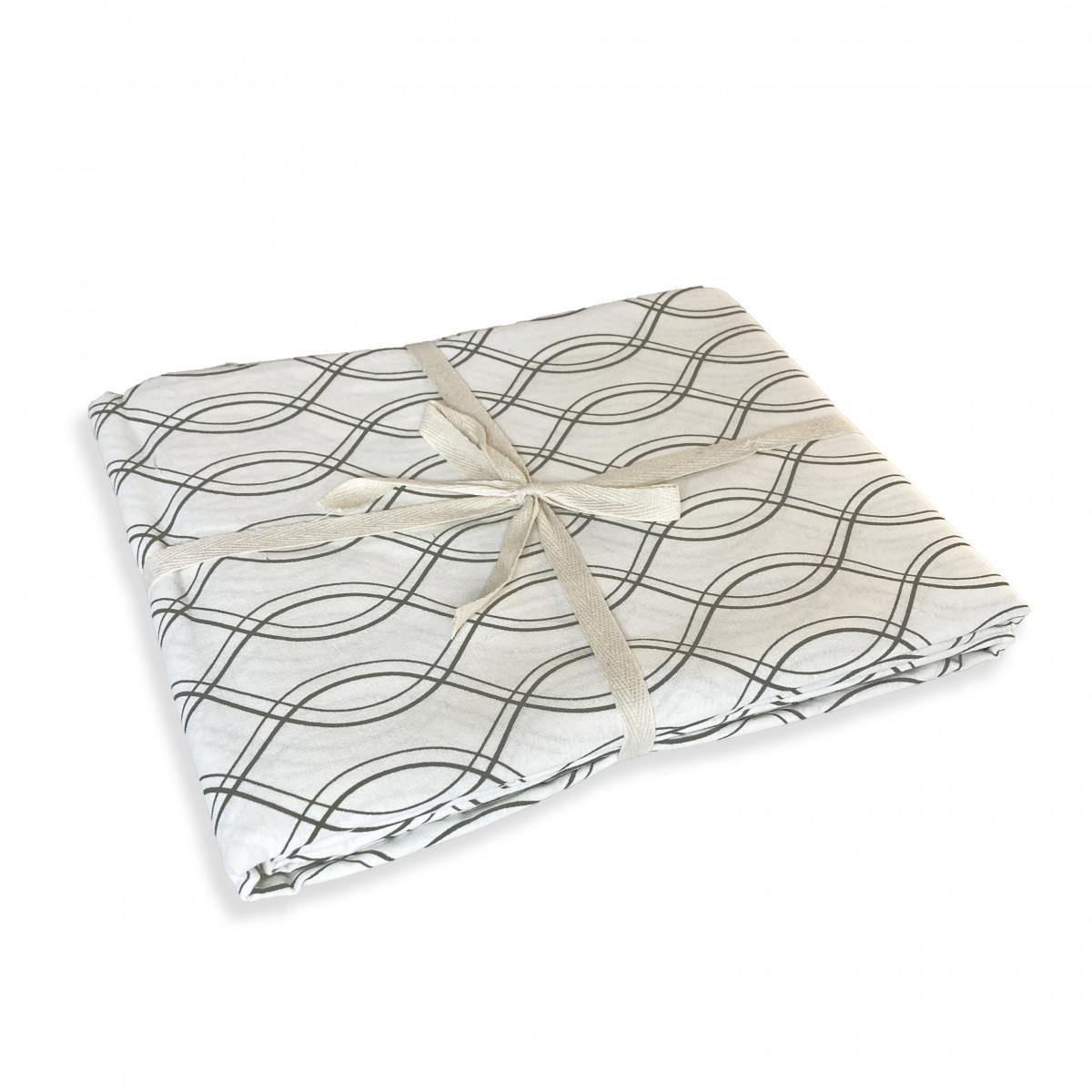 FUTURE HOME Nappe carrée anti-taches déperlante géométrique 140x140cm VOGUE