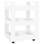 Voir la diapositive 2 : VIDAXL Chariot de cuisine Blanc 60x45x80 cm Bois d'ingenierie